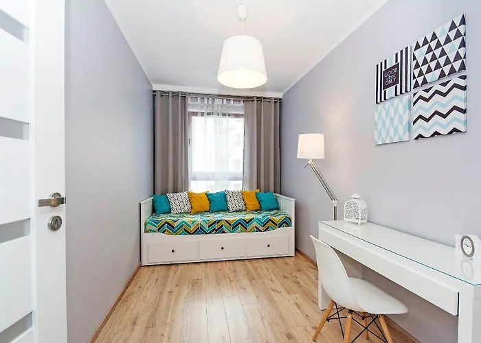 Stylish Oldtown Riverview Balcony 公寓 格但斯克